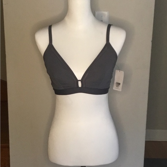 Lively Other - Lively Gray Bralette with Adjustable Straps and Triangle Cups